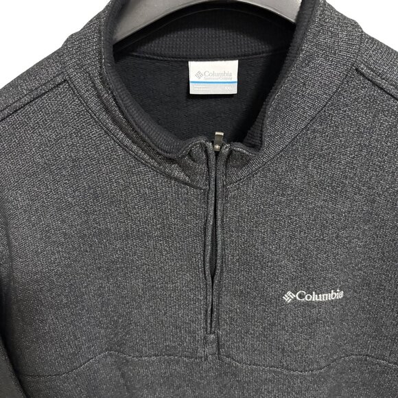 Columbia Sportwear 1/4 Zip Pullover Sweatshirt Mens Size XXL Charcoal Gray - Picture 3 of 6